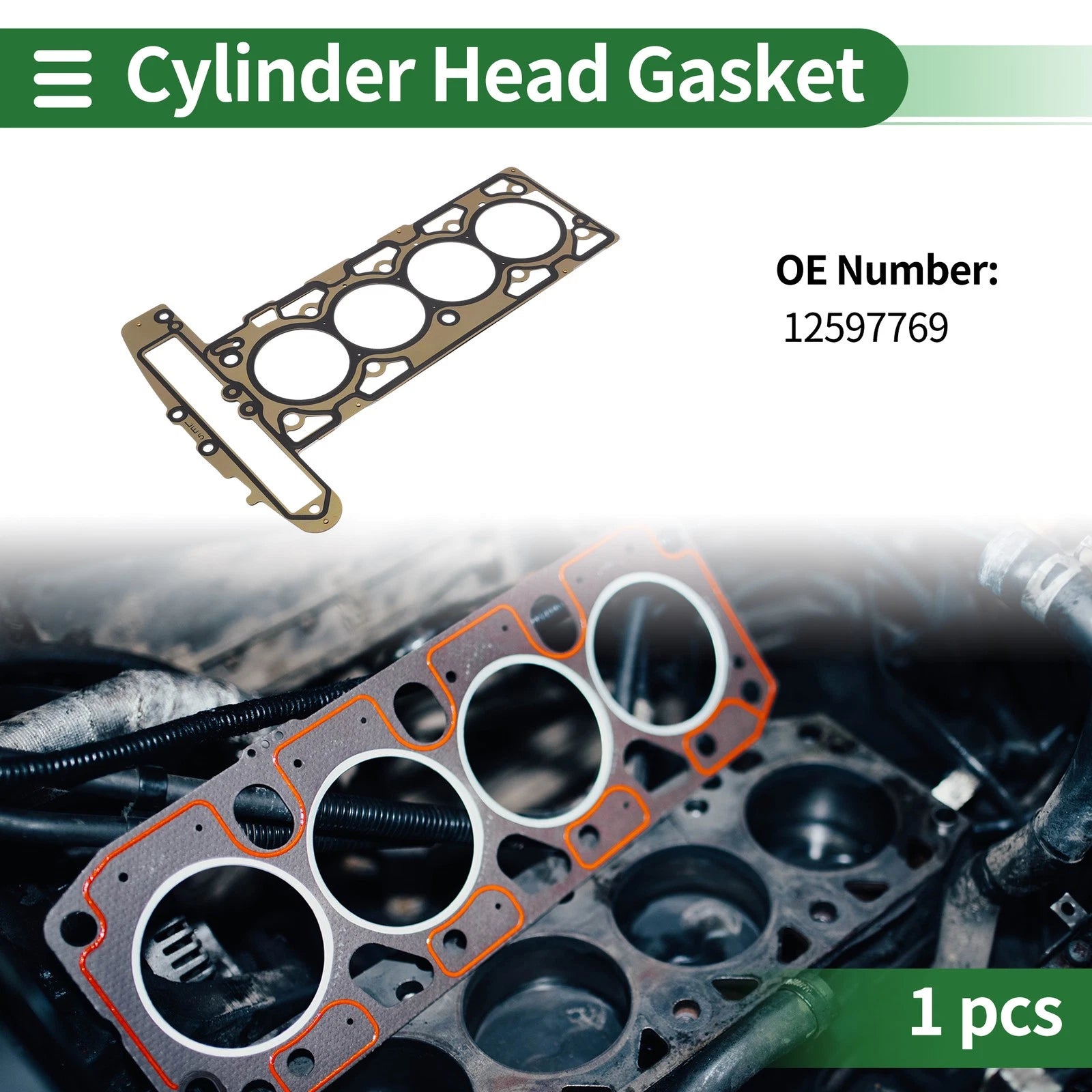 Cylinder Head Gasket No. 12597769 for Chevrolet LT 2.7L (2017)