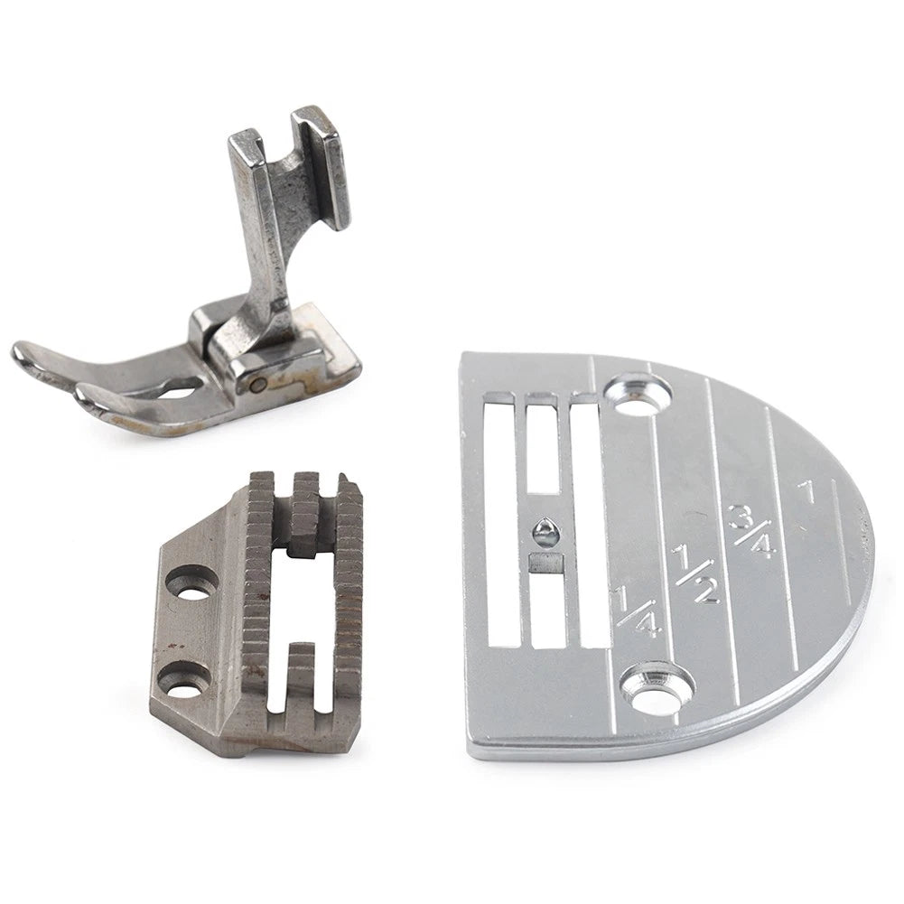 Heavy Duty Needle Plate, Feed Dog, Presser Foot for Juki, Consew, Singer