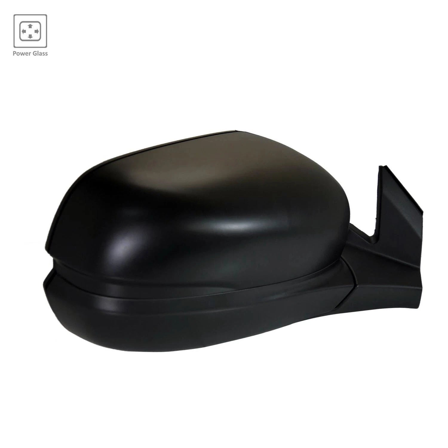 Replacement Textured Passenger Side Power Door Mirror w/o Heated Glass