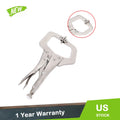 5 Pack Adjustable Locking C Clamp Pliers for Vise Grip