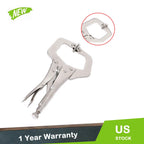 5 Pack Adjustable Locking C Clamp Pliers for Vise Grip