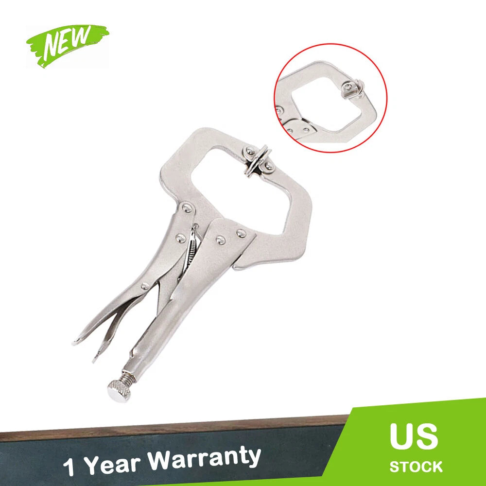 5 Pack Adjustable Locking C Clamp Pliers for Vise Grip