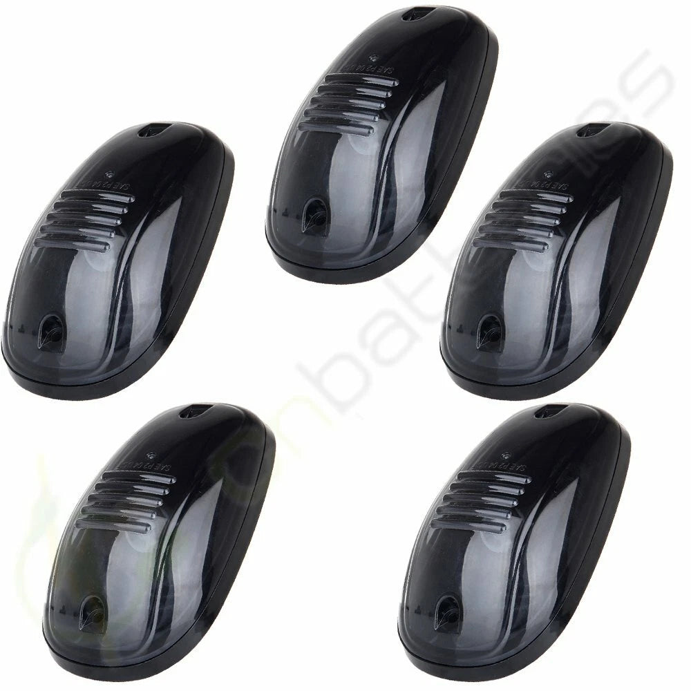 5X Smoke Cab Roof Marker Light Base Housing for Dodge Ram 1500 2500 3500 (2002–2018)