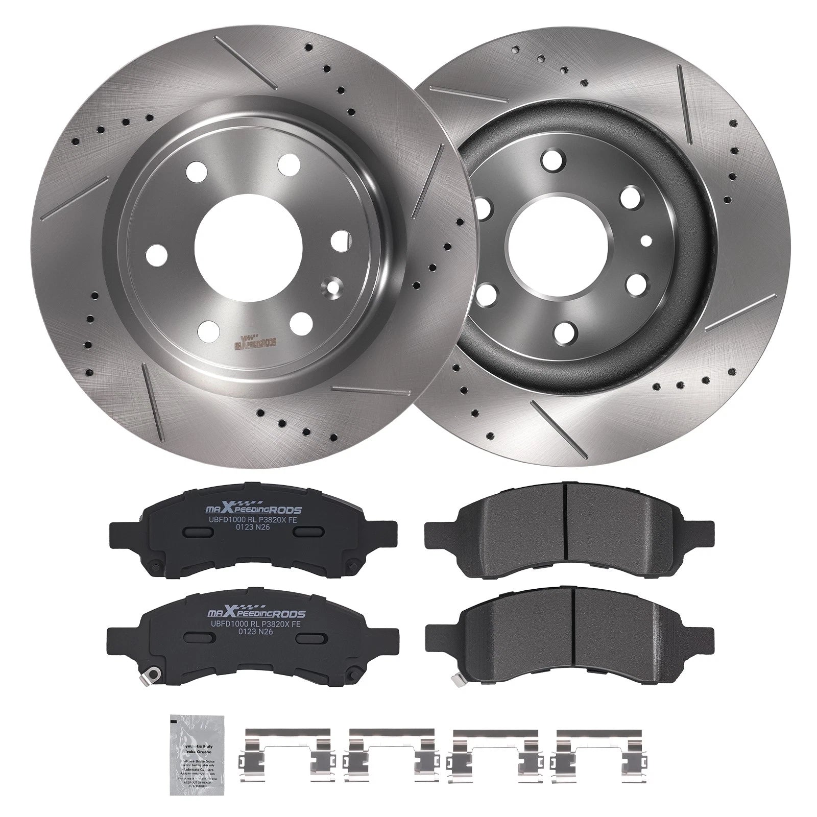 Front Brake Rotors & Pads Kit for GMC Acadia (2007–2017) D1169
