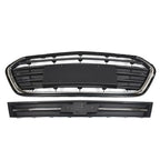 Front Upper Lower Grille for Chevrolet Trax (2017-2021) Black Chrome