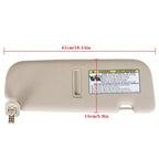 Beige Right Passenger Side Sun Visor for Hyundai Elantra (2011–2015)