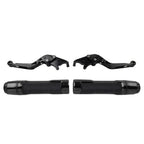 Set of 2 Black Extendable Brake Clutch Lever Handlebar Grips for Yamaha YZF R1 (2009–2014)