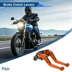 Long Brake Clutch Levers for Honda CB919 (2002–2007) Orange 1 Pair
