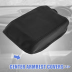 Microfiber Leather Armrest Cover for Honda CR-V (2017–2021) Black