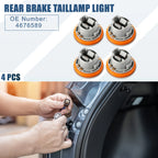 Set of 4 Rear Brake Taillamp Light Bulb Sockets for Dodge Durango (1998–2003)