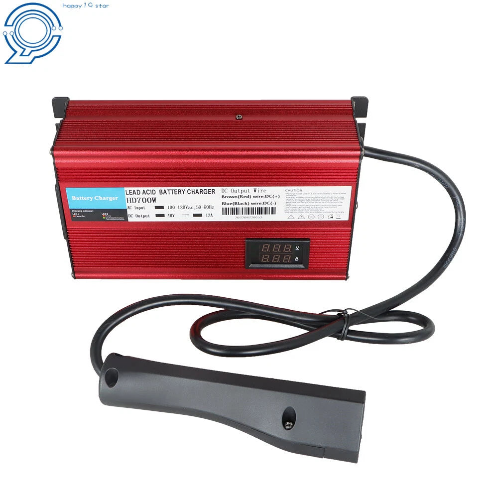 Golf Cart Charger for EZGO RXV & TXT (48V, 12A)