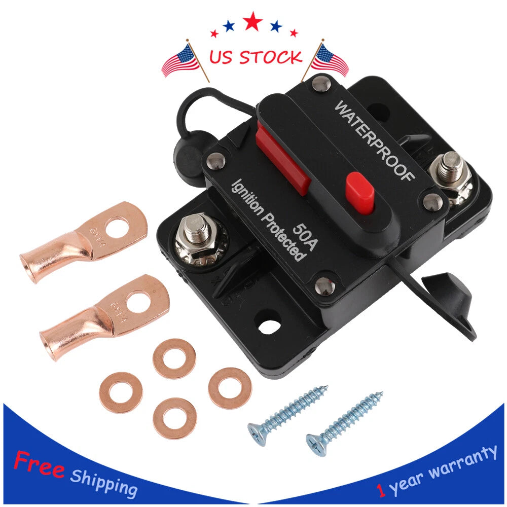 30A-300A Circuit Breaker for Car Boat (12V-48V)