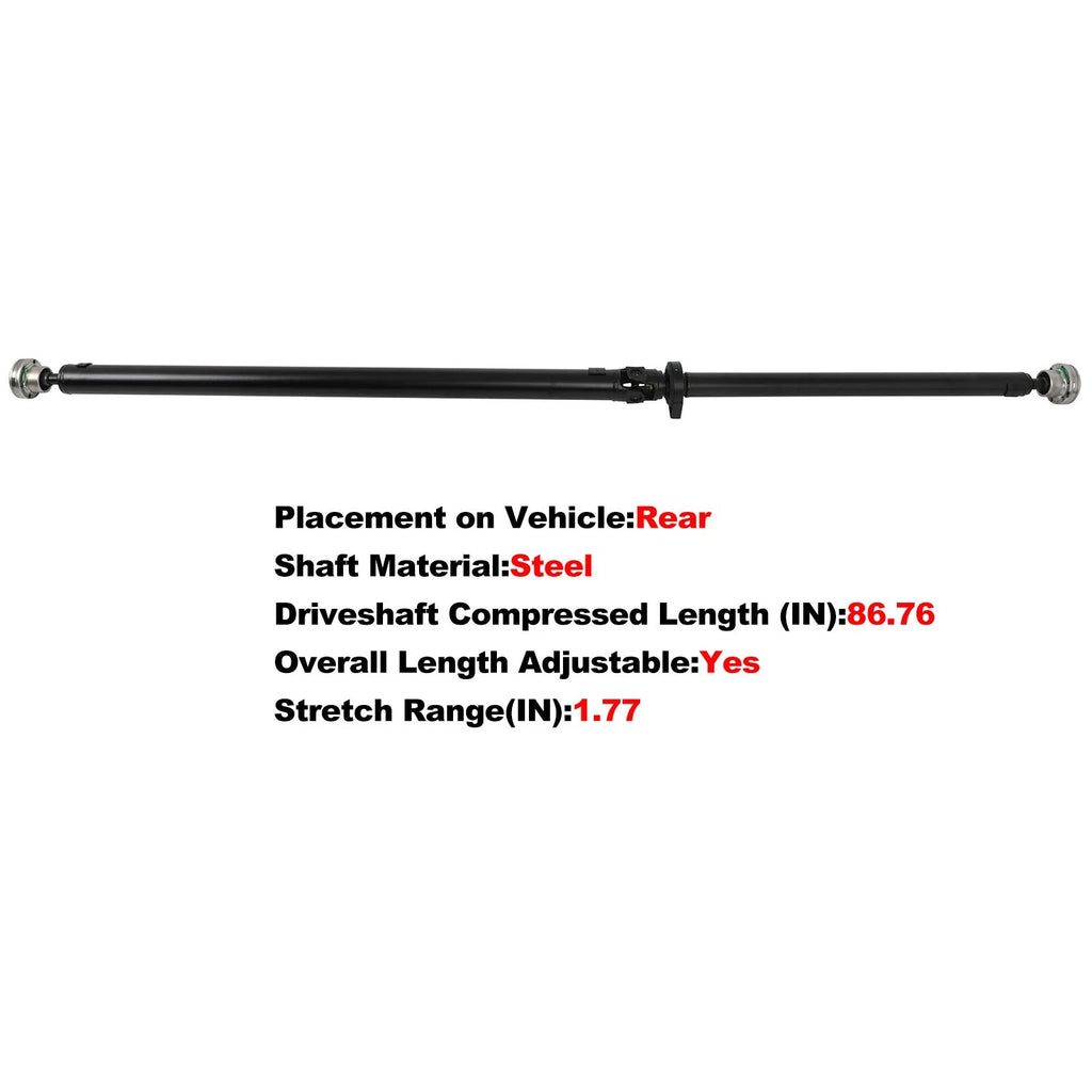 Drive Shaft for Volvo XC90 (2007) AWD Steel Rear 31256272 936-881