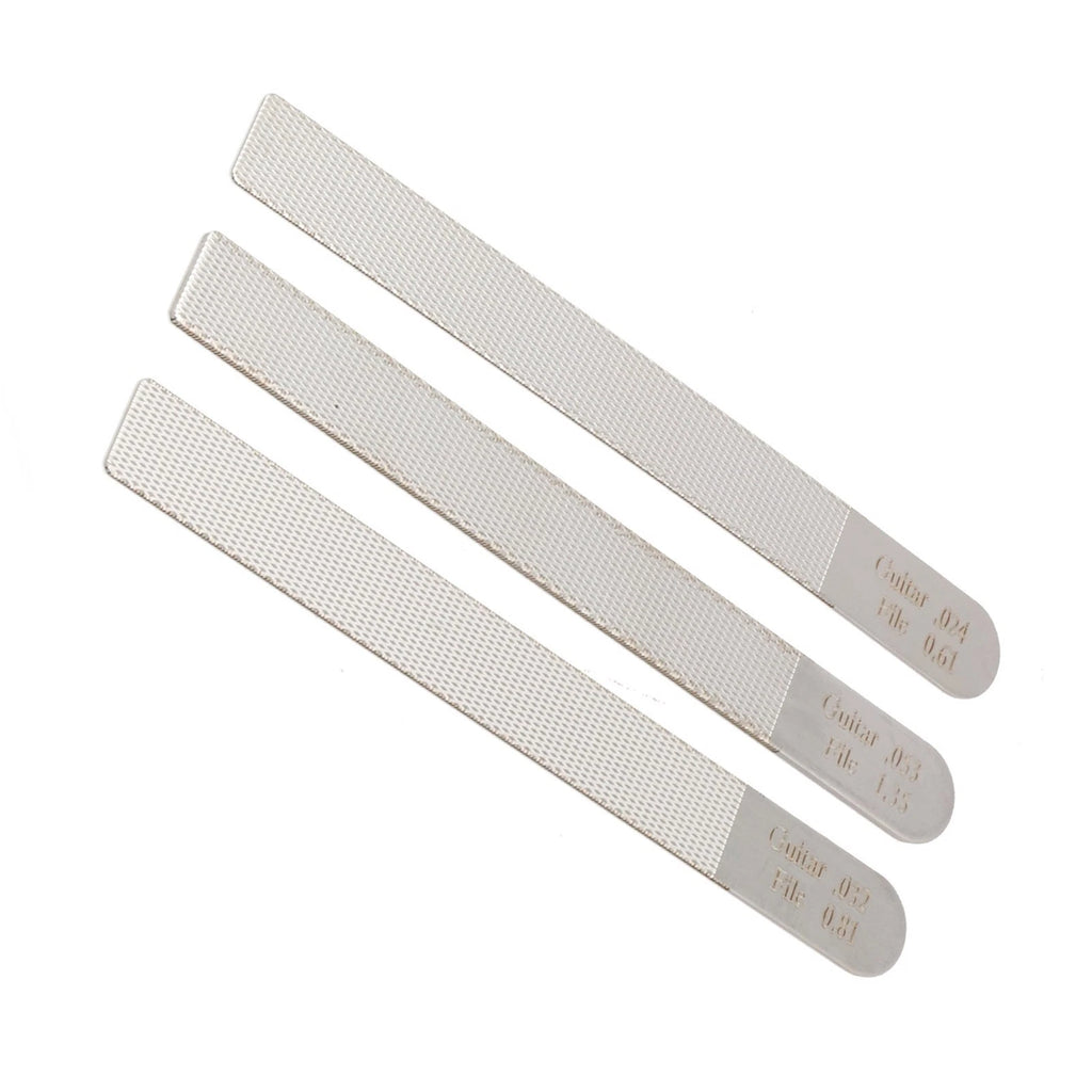 3X Steel Guitar Nut File Tool Kit for Luthier Fret Crowning Repair