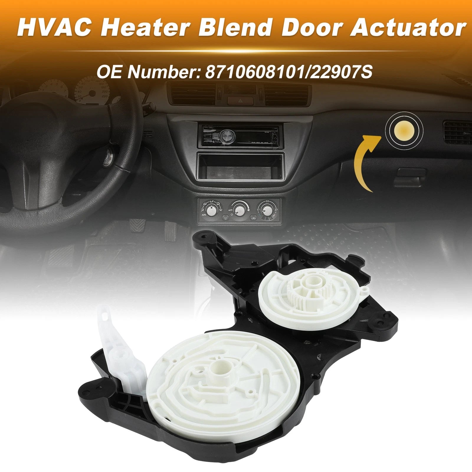 HVAC Heater Blend Door Actuator for Toyota Sienna (2011–2020) 8710608101