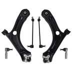 Set of 4 Front Control Arm Ball Joints Sway Bars Tie Rods for VW Passat Beetle (2012–2017)