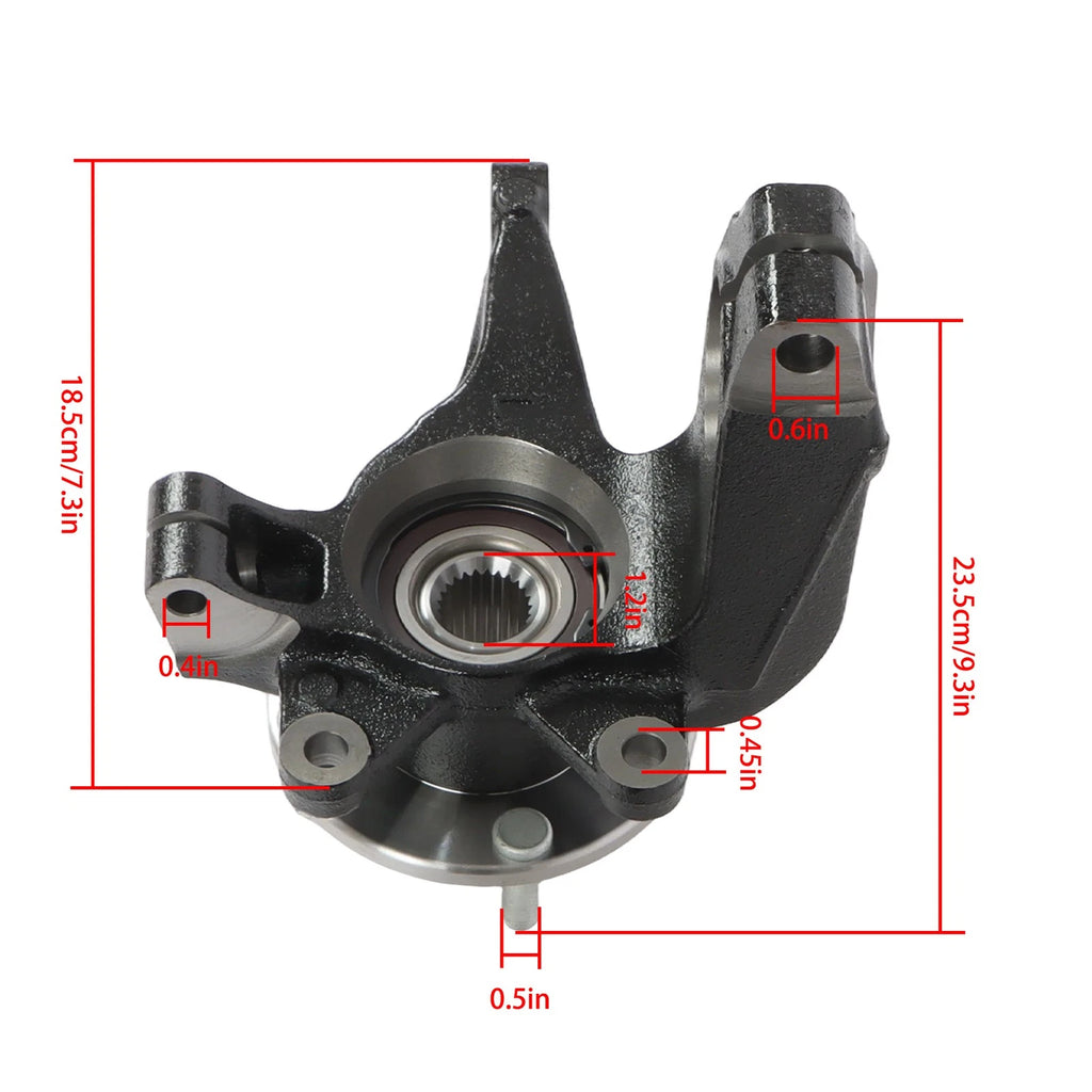 Set of 2 Loaded Steering Knuckles for Ford Focus (2006-2011)