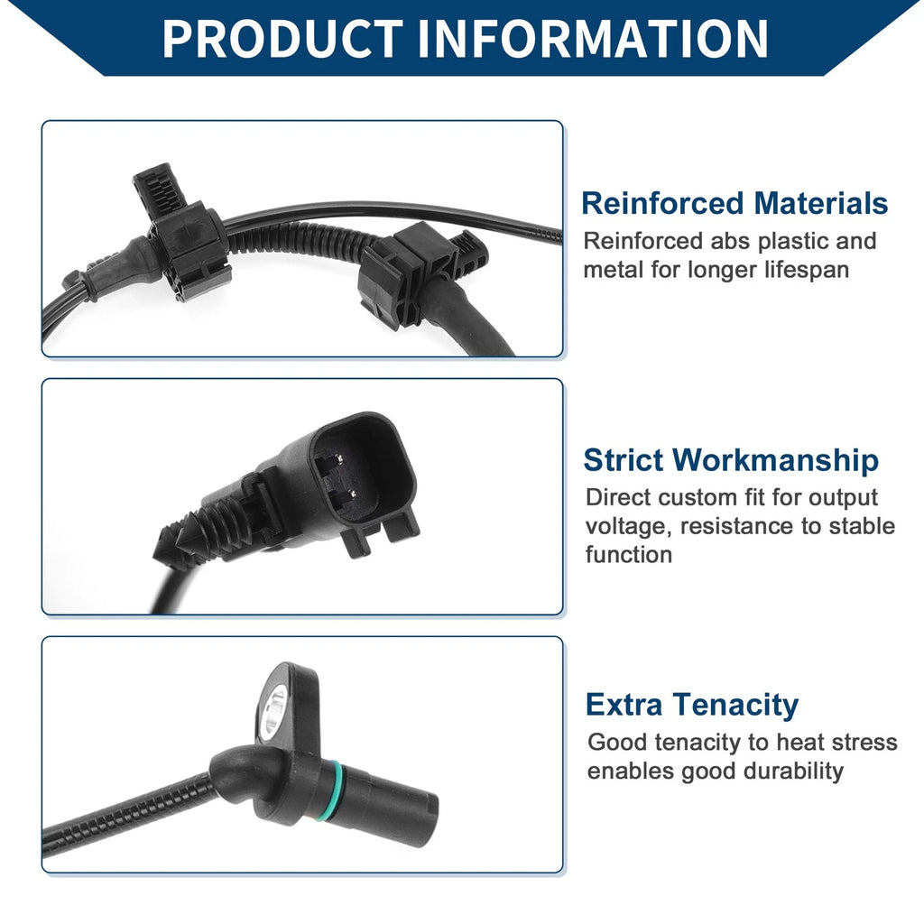 ABS Wheel Speed Sensor No. 22775301 for Cadillac Escalade (2015–2017) Rear