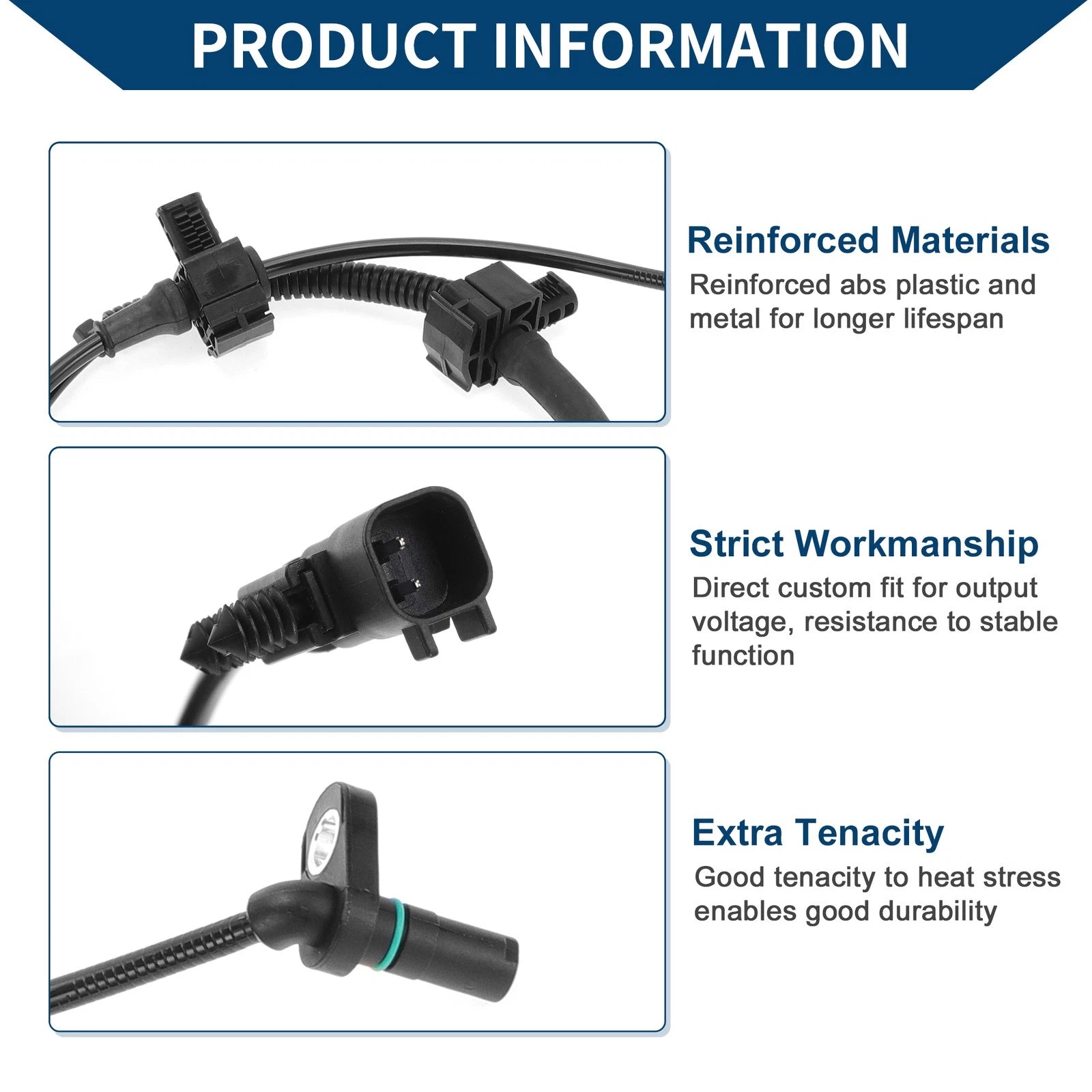 ABS Wheel Speed Sensor No. 22775301 for Cadillac Escalade (2015–2017) Rear