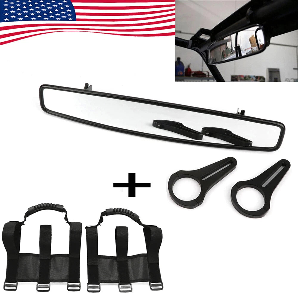 17" Rear View Race Mirror with 1.75" Clamp for Polaris RZR800 XP900 (2008–2014)