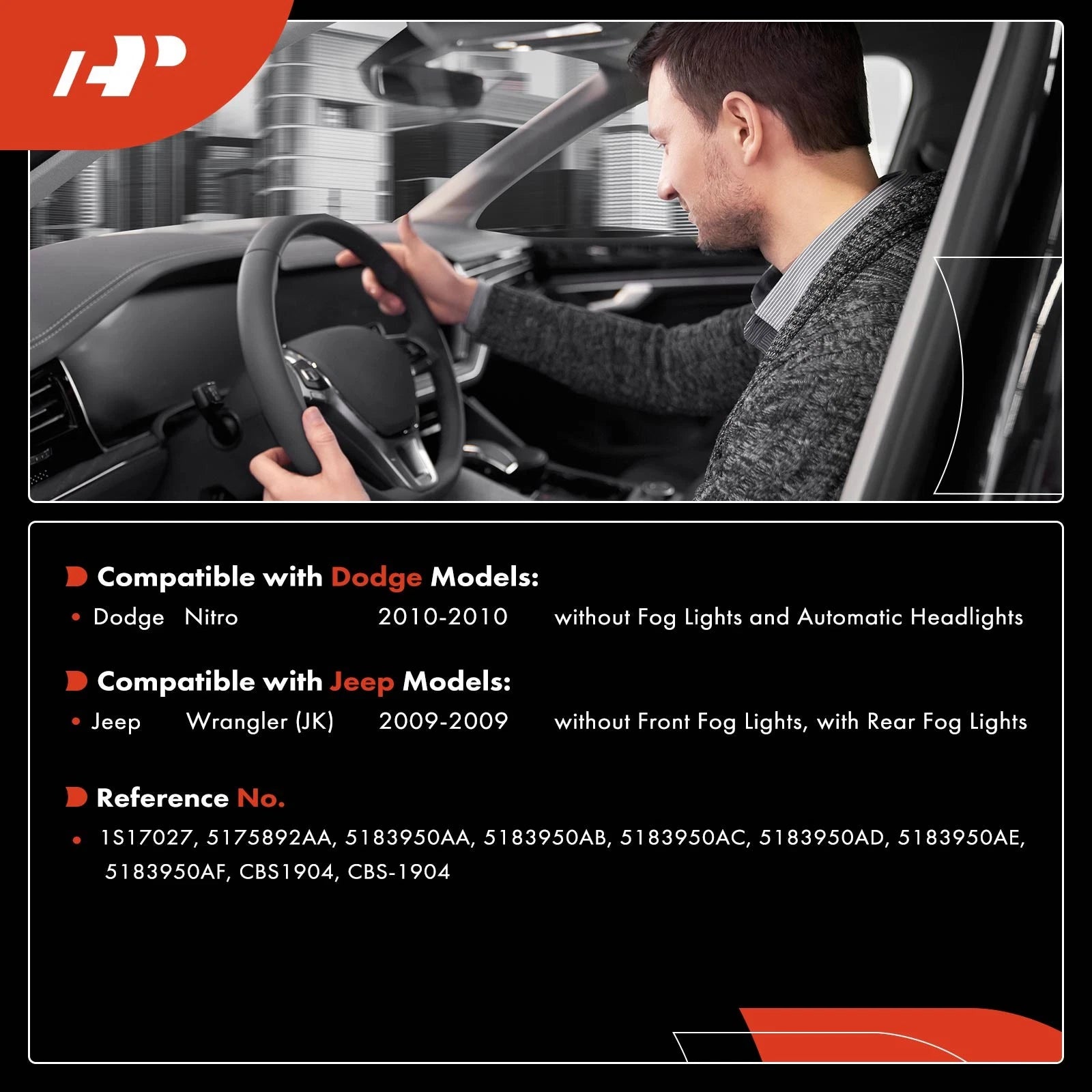 Multi-Function Turn Signal Switch for Jeep Wrangler (2009-2009)