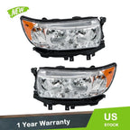 Headlight Assembly Set for Subaru Forester (2006–2008) Left+Right Halogen