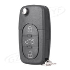 3X Key Fob Case Shell Blade HAA for Audi A2 A3 A4 A6 A8 TT (2000–2019)