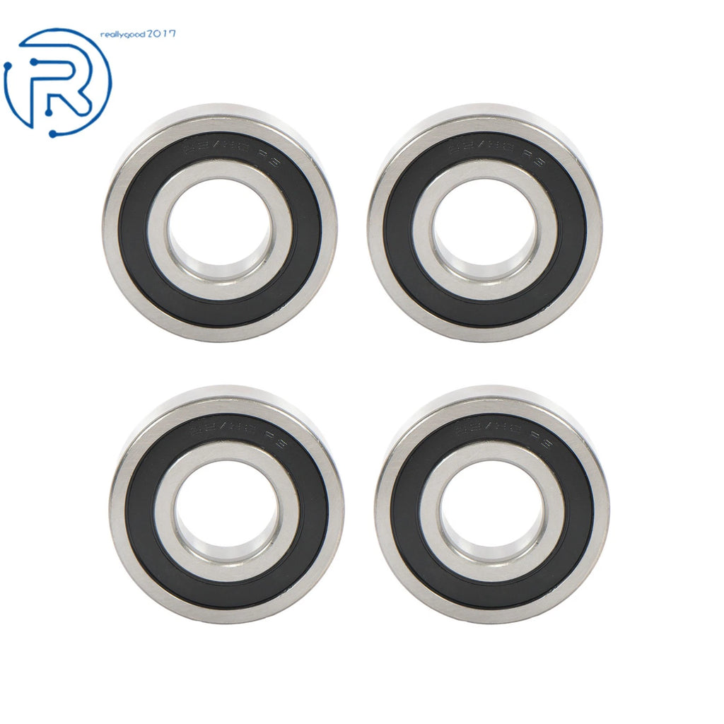 Set of 4 Double Rubber Seals 63/32-2RS for Deep Groove Ball Bearing 32x75x20 mm