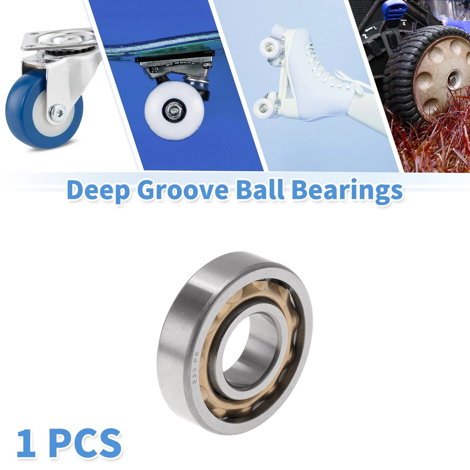 E20 Deep Groove Ball Bearings for Scooter Skateboard Wheel (20x47x12mm)