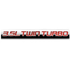 3.5L Twin Turbo Metal Emblem Decal Trim Badge for