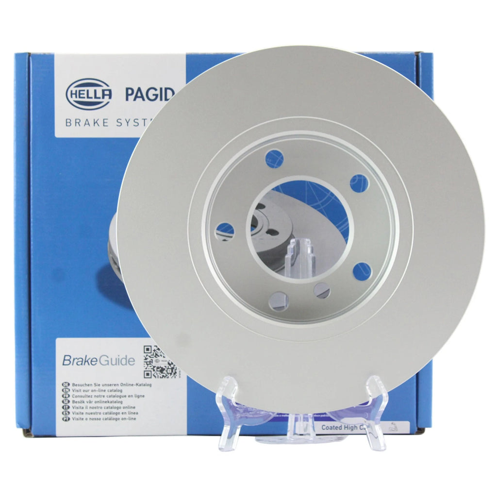 Hella Front Coated Solid Disc Brake Rotor for BMW E36 318ti E36/7 Z3 (1992–1998)