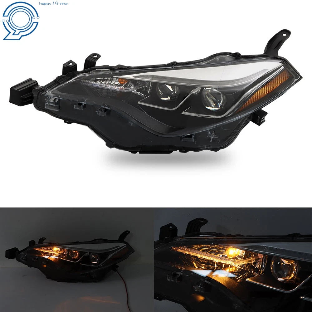 LED Headlight for Toyota Corolla SE XSE XLE (2017-2019) Black Left Side