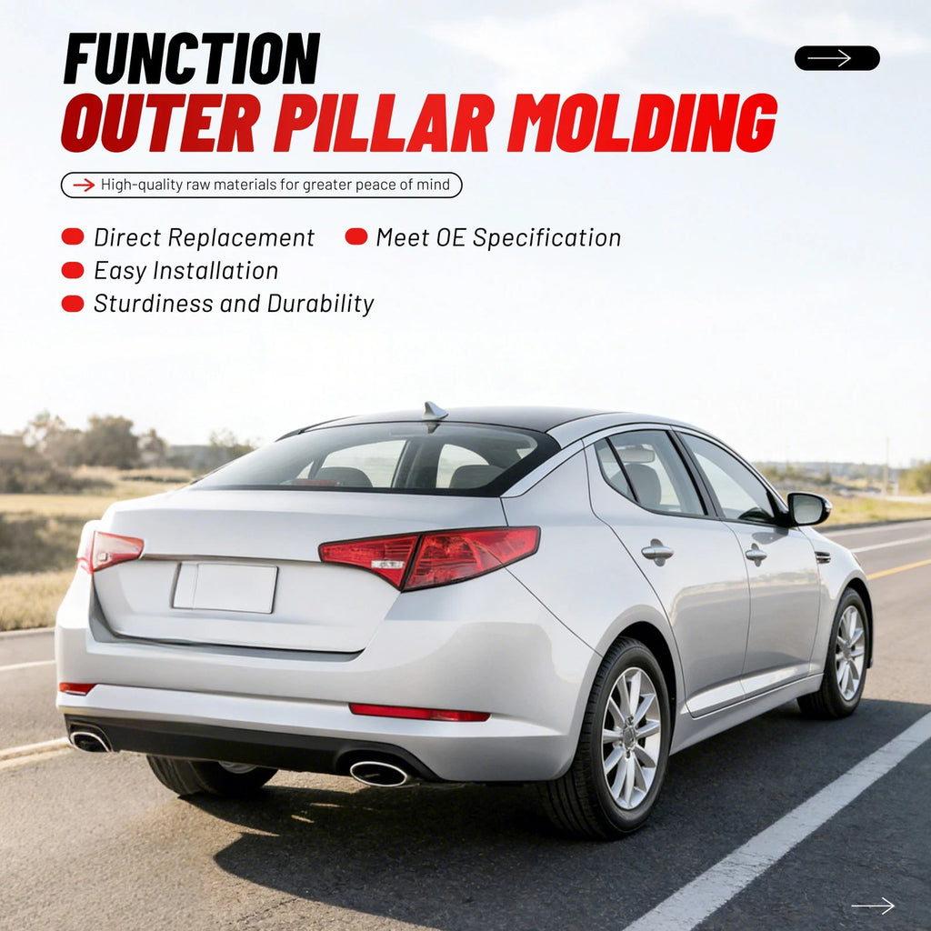 Pair of Outer Pillar Molding Trim for Kia Optima (2011–2016)