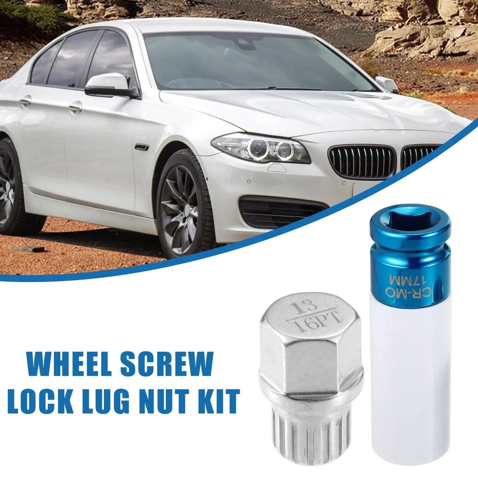 13/16Pt Wheel Lug Nut Lock Set for BMW