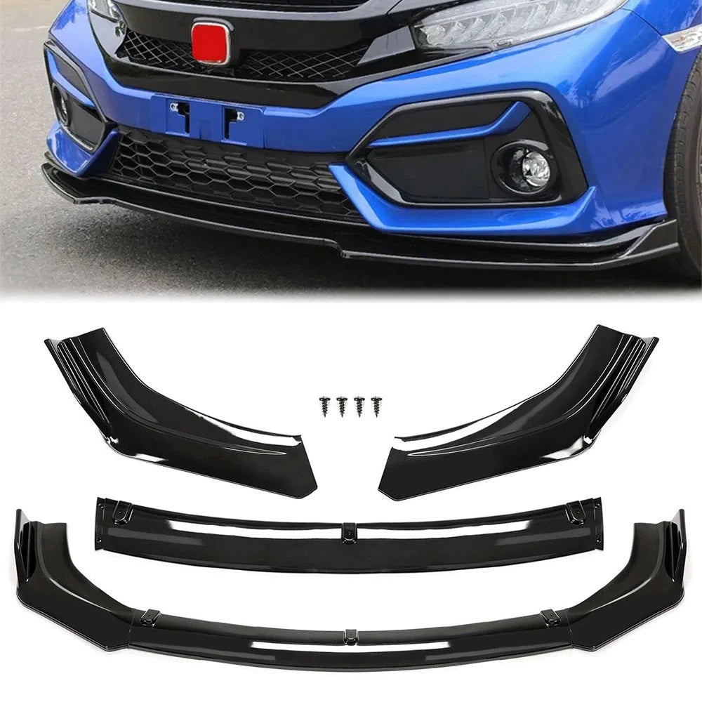 Carbon Fiber Front Bumper Lip Kit for Honda Civic Sedan Hatchback (2009–2024)