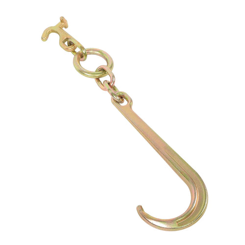 1 Pack 5400lbs G70 15" J Hook w/ TJ Hooks for Towing Wrecker Truck (N/A)