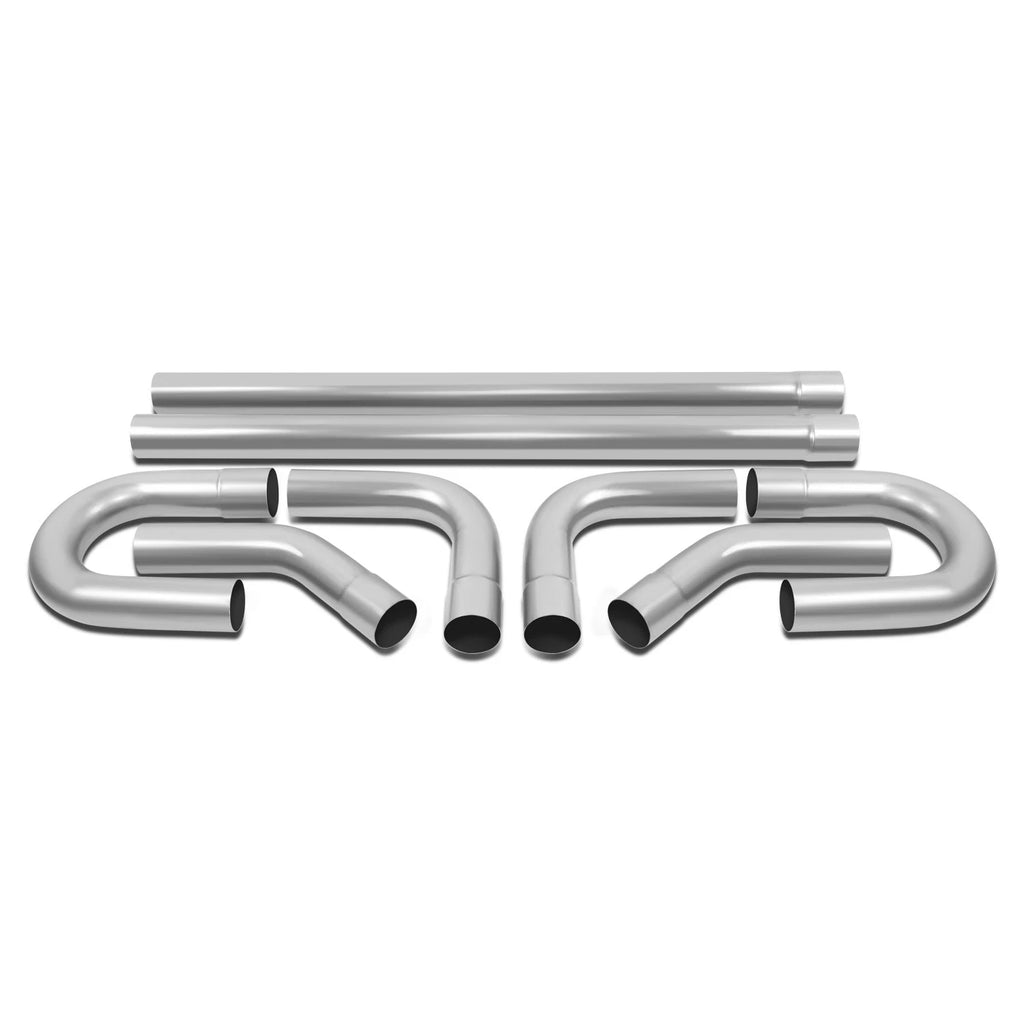 8Pcs 3.0" OD Mild Steel Exhaust Pipe Tubing Kit for Custom Applications