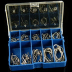 100pcs Carbon Steel Fly Barb Fishing Hooks for Fly Tying