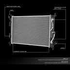 Aluminum Core Replacement Radiator for Kia Soul 1.6L (2014–2019) DPI 13413