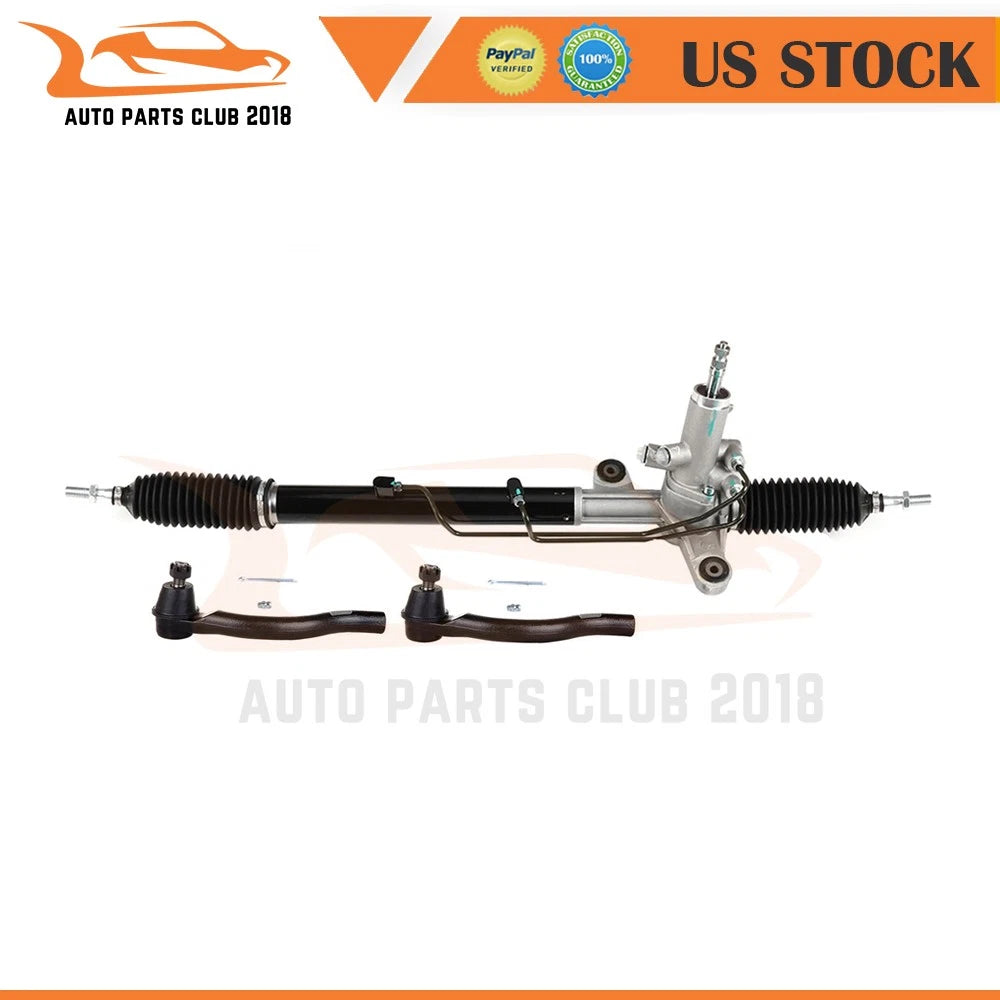 Complete Power Steering Rack and Pinion & Outer Tie Rods for Honda Civic (2001–2005)