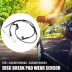 2X Brake Pad Wear Sensor for BMW M6 (2006–2010) 34356789492
