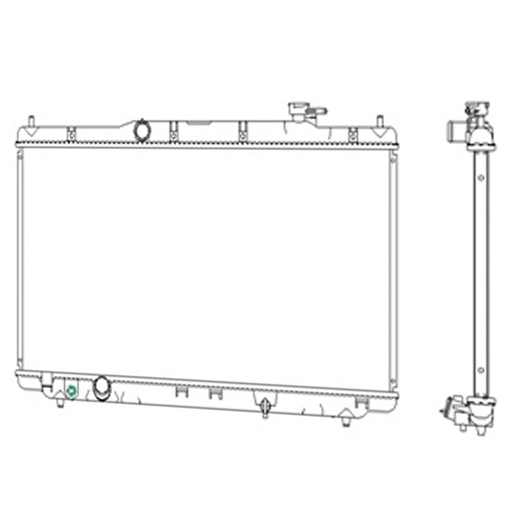 Replacement Plastic Radiator for Acura TLX (2015–2019)