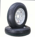 2 FC Trailer Tire Rims ST205/75D15 6-Ply 5 Lug x 4.5" Galvanized Mod