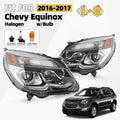 Halogen Headlights Set for Chevrolet Equinox (2016–2017) w/Bulbs Left + Right