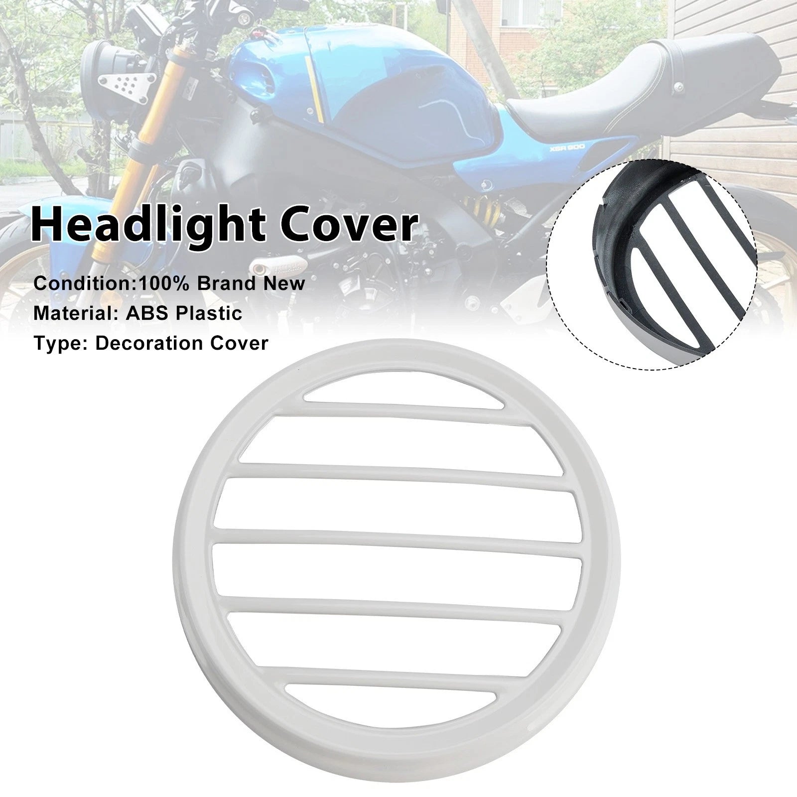 Front Nose Headlight Cover Fairing for Yamaha XSR900 (2022–2025) White