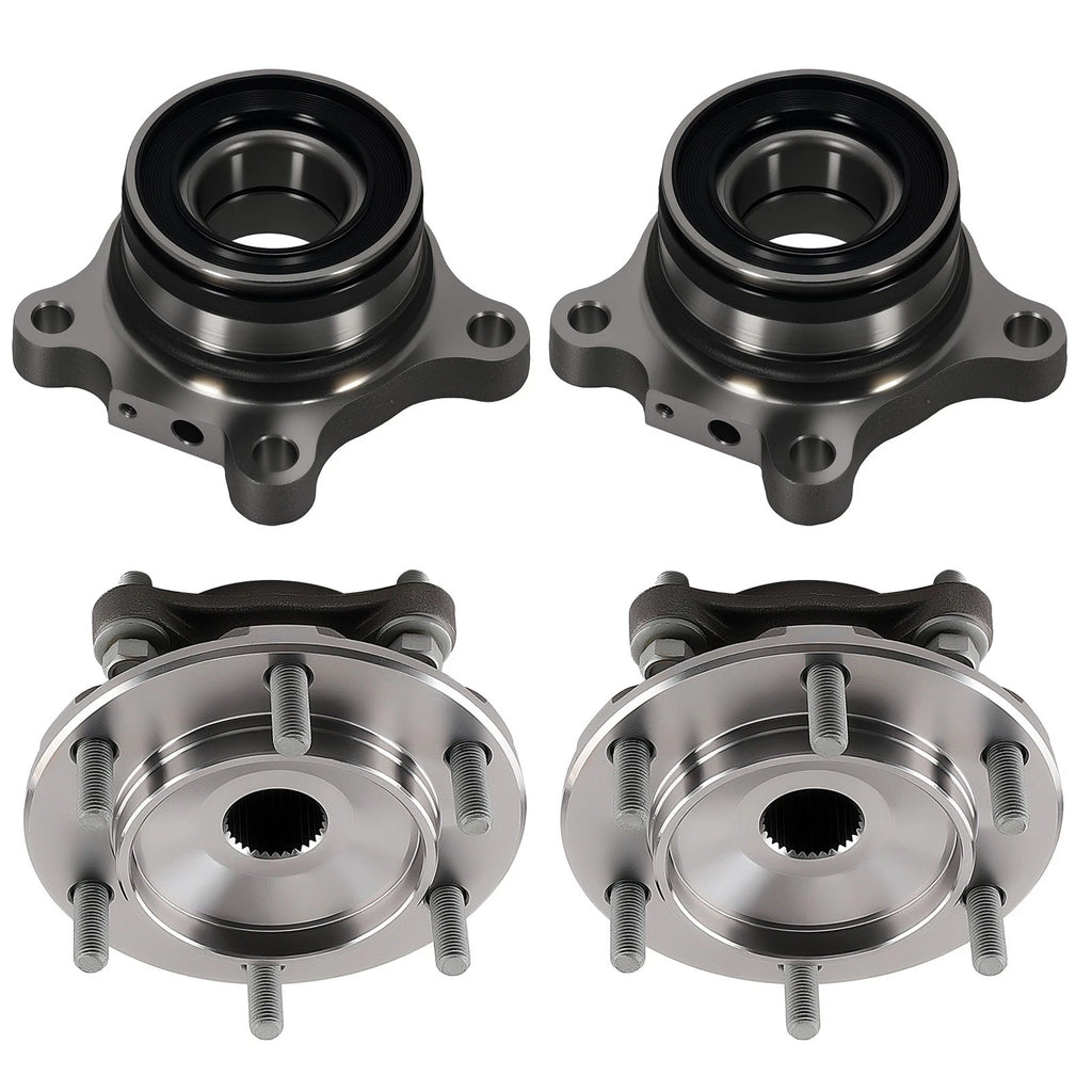 Set of 2 Wheel Hub Bearings for Lexus GX470 (2003–2009) Front Rear Assembly