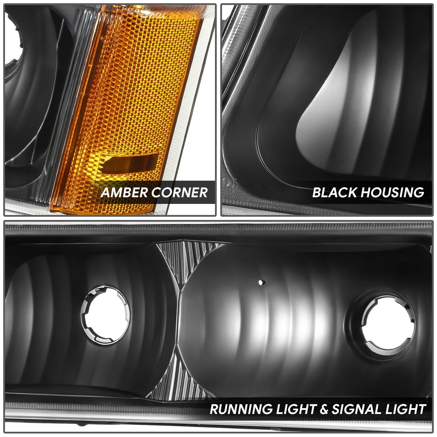 Headlight Bumper Signal Lamp for Chevy Avalanche Silverado (2003–2007)