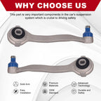 Pair Front Upper Control Arms for Mercedes C230 C240 SLK280 CLK320 E350 E500 (2000-2010)