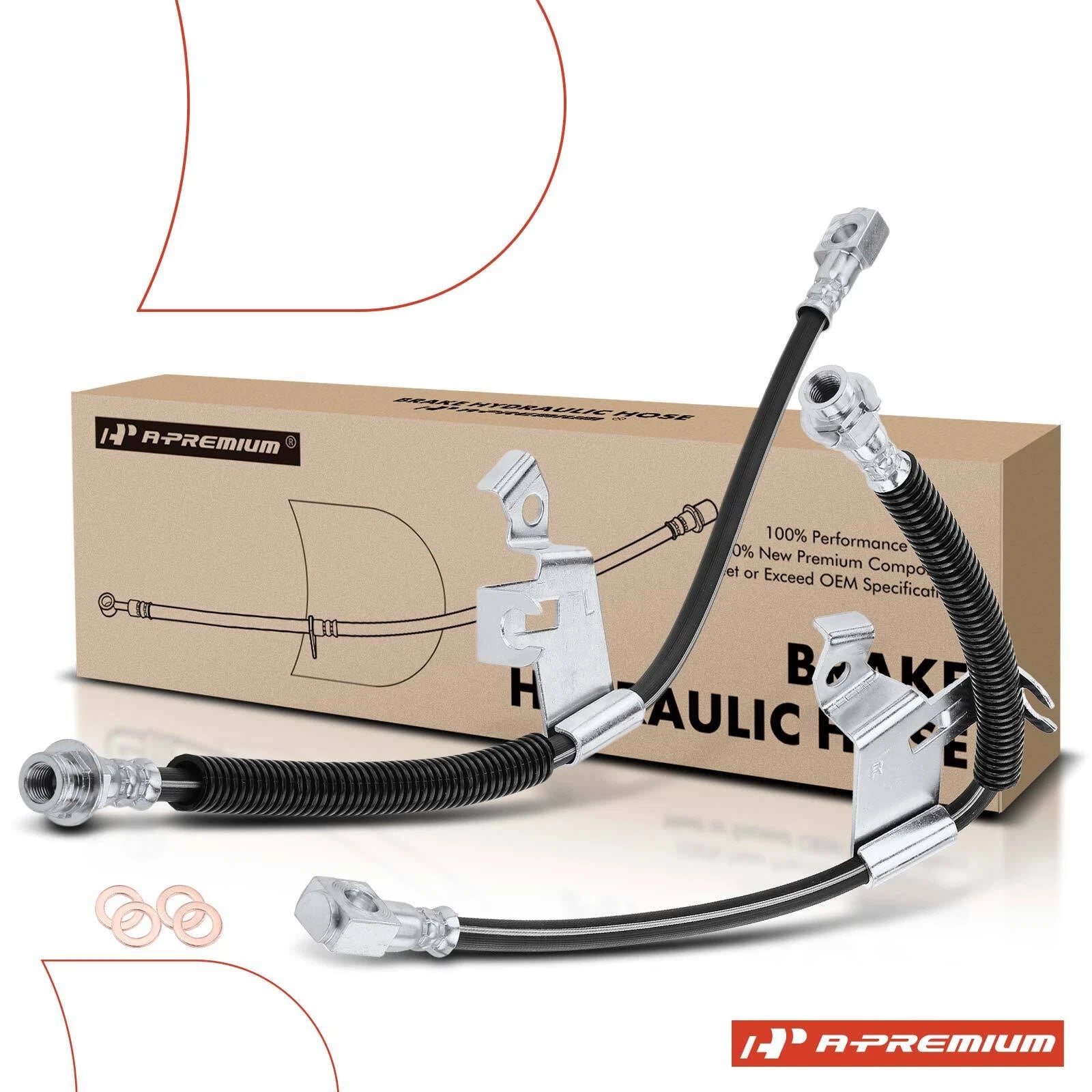 Front Brake Hydraulic Hose for Buick LeSabre & Cadillac & Pontiac (2000–2005)