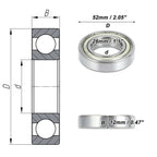 Deep Groove Ball Bearing 28x52x12mm for Scooter Skateboard (1 Pc)